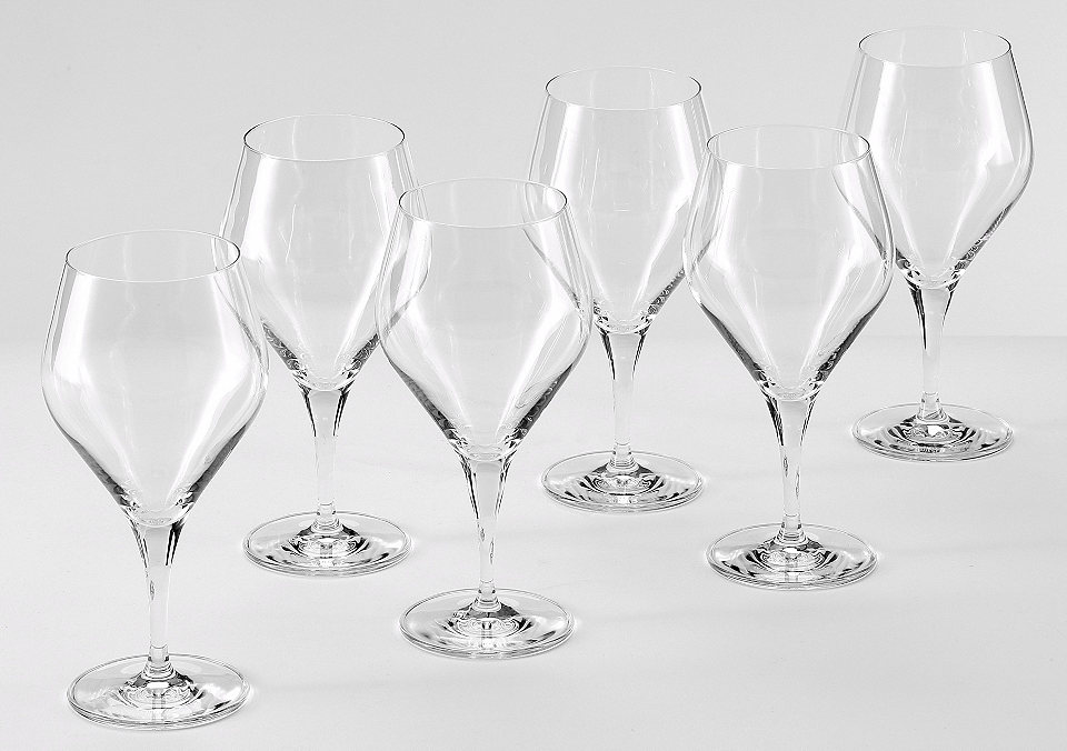 Alexander Herrmann Wassergläser, Kristallglas, 6 Stück, 385 ml, Made in Germany, »CLASSIC Linie« - Alexander Herrmann Wassergläser, Kristallglas, 6 Stück, 385 ml, Made in Germany, »CLASSIC Linie« -